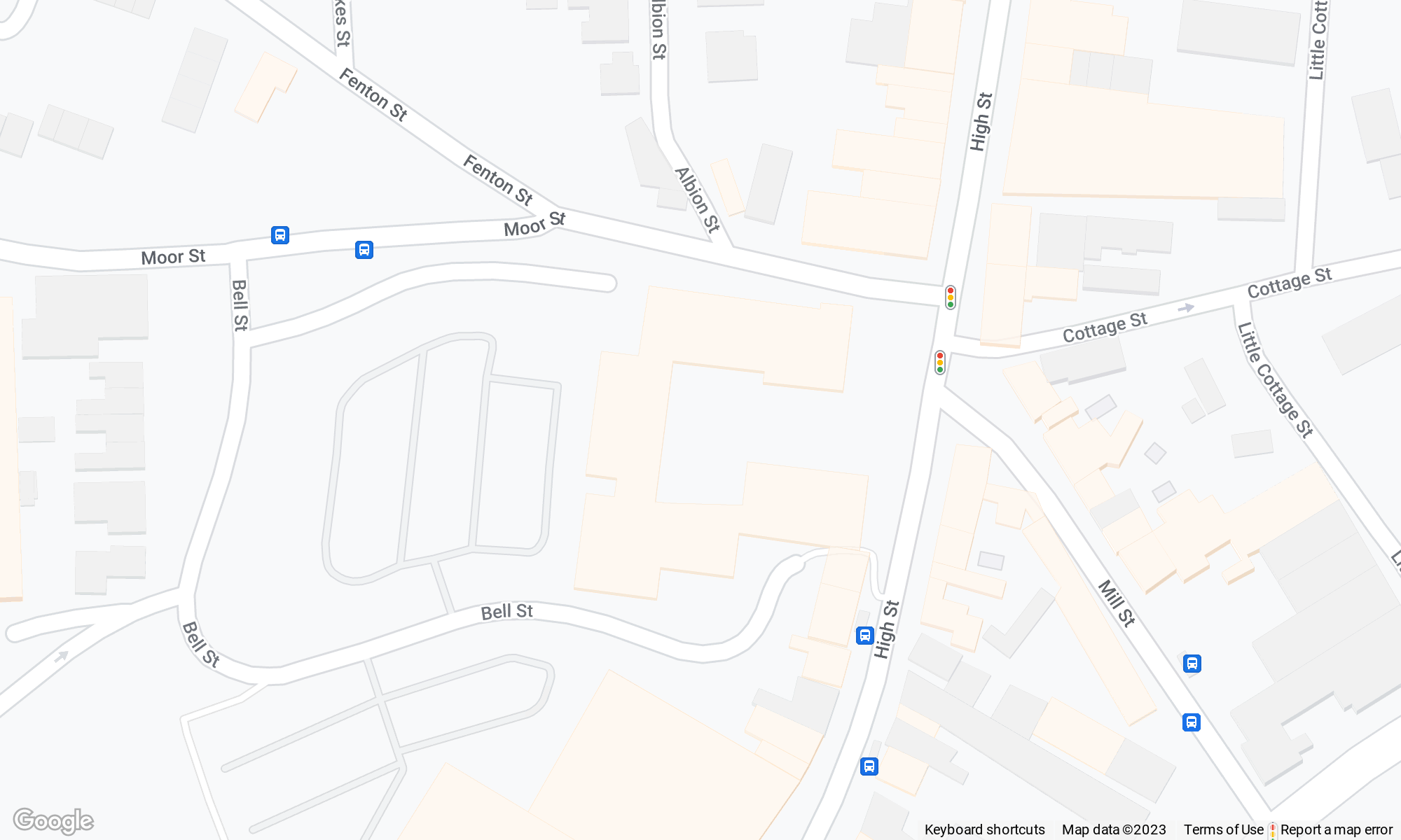 Map showing Vanity Nail Bar in The Moor Shopping Centre, Brierley Hill